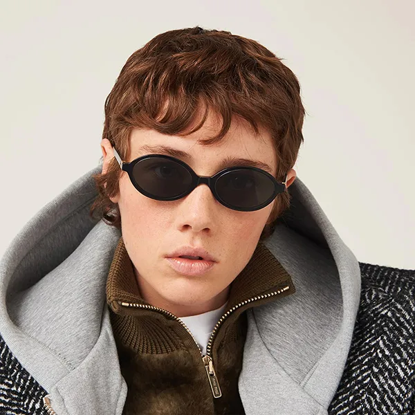 Kính Mát Miu Miu Sunglasses 04ZS 1AB50S0 Màu Đen - Kính mắt - Vua Hàng Hiệu