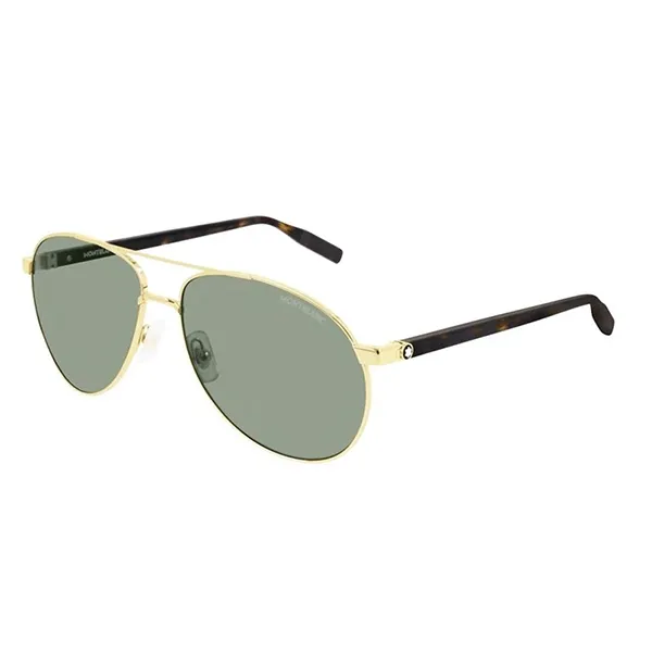 Kính Mát Montblanc Sunglasses MB0054S 002 60 Màu Xanh Green - 1