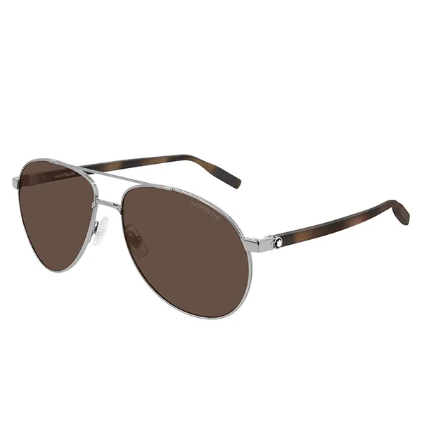 Kính Mát Montblanc Sunglasses MB0054S 003 60 Màu Nâu - Kính mắt - Vua Hàng Hiệu