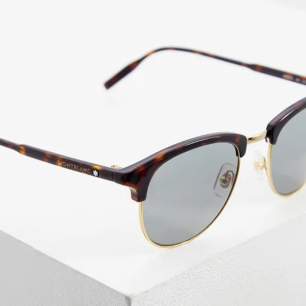 Kính Mát Montblanc Sunglasses MB0083S-002 51 Màu Nâu/Xanh - Kính mắt - Vua Hàng Hiệu