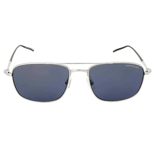 Kính Mát Montblanc Sunglasses MB0127S-001 56 Màu Xanh Xám