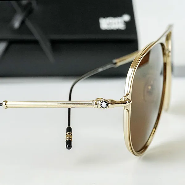 Kính Mát Nam Montblanc MB0059S-002 59 Màu Nâu Vàng - Kính mắt - Vua Hàng Hiệu