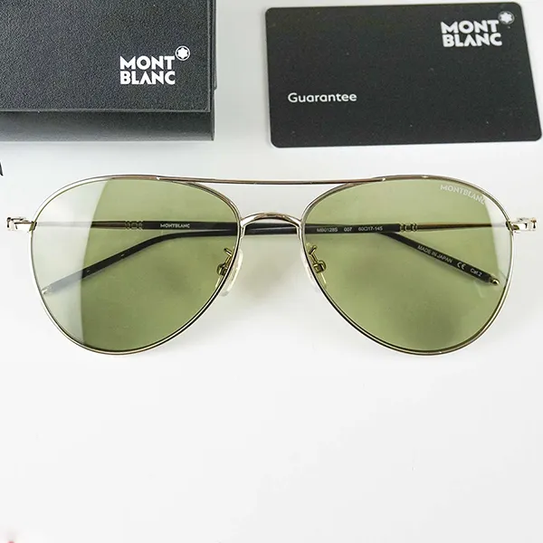 Kính Mát Nam Montblanc Sunglass MB0128S-007 60 Màu Xanh Lá - Kính mắt - Vua Hàng Hiệu