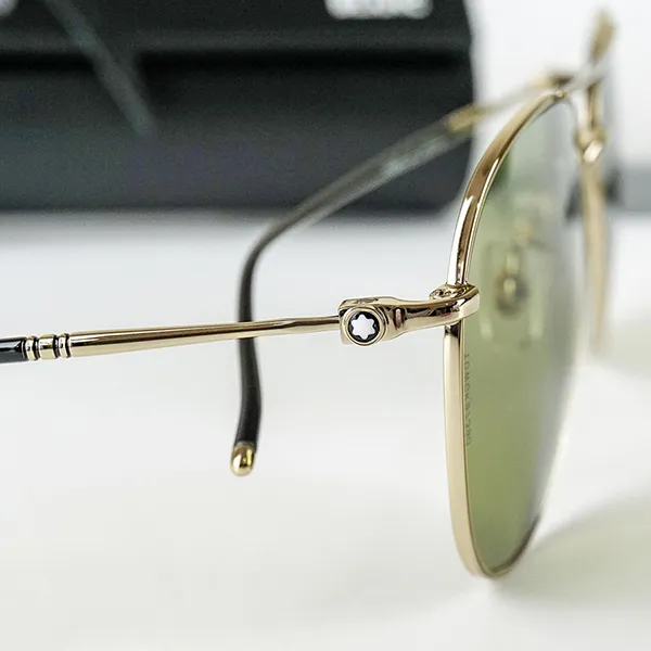 Kính Mát Nam Montblanc Sunglass MB0128S-007 60 Màu Xanh Lá - Kính mắt - Vua Hàng Hiệu