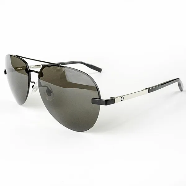 Kính Mát Nam Montblanc Sunglasses MB0018S 001 60 Màu Xám Đen
