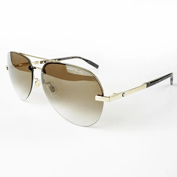 Kính Mát Nam Montblanc Sunglasses MB0018S-006 62 Màu Nâu Vàng - 2