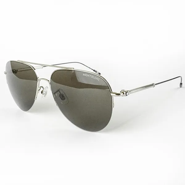 Kính Mát Nam Montblanc Sunglasses MB0037S-001 59 Màu Xám Bạc - Kính mắt - Vua Hàng Hiệu
