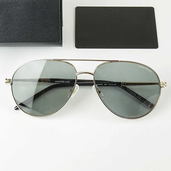 Kính Mát Nam Montblanc Sunglasses MB0068S-002 61 Màu Xanh Vàng - Kính mắt - Vua Hàng Hiệu
