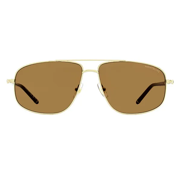 Kính Mát Nam Montblanc Sunglasses MB0069S-001 60 Màu Vàng - Nâu