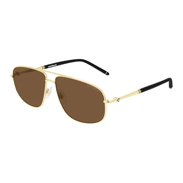 Kính Mát Nam Montblanc Sunglasses MB0069S-001 60 Màu Vàng - Nâu