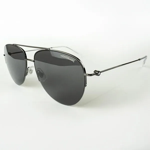 Kính Mát Nam Montblanc Sunglasses MB0074S-001 59 Màu Xám - Kính mắt - Vua Hàng Hiệu