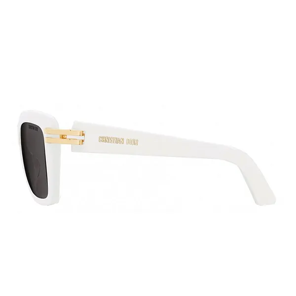 Kính Mát Nữ Dior White Square Sunglasses CDior S1I Màu Trắng Xám - 4