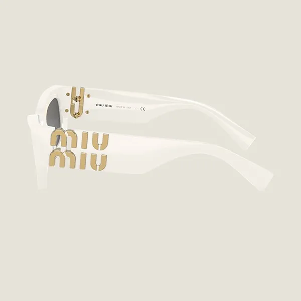 Kính Mát Nữ Miu Miu SMU09W Sunglasses Màu Trắng - Kính mắt - Vua Hàng Hiệu