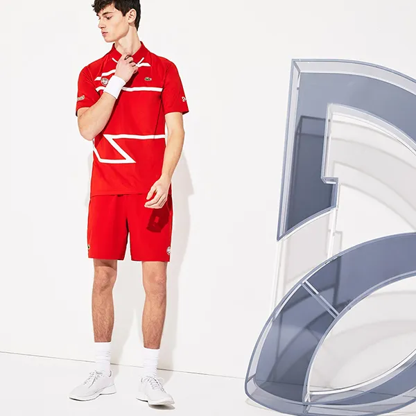 Áo Polo Nam Lacoste Mens Sport DH474 XT7 Màu Đỏ Size 2