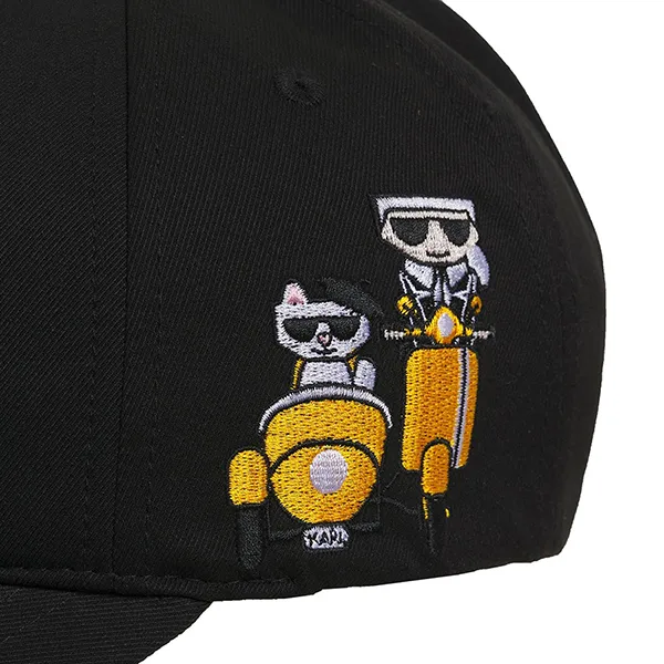 Mũ Karl Lagerfeld Karl And Choupette Scooter Cap L4WH7598 Màu Đen - Mũ nón - Vua Hàng Hiệu