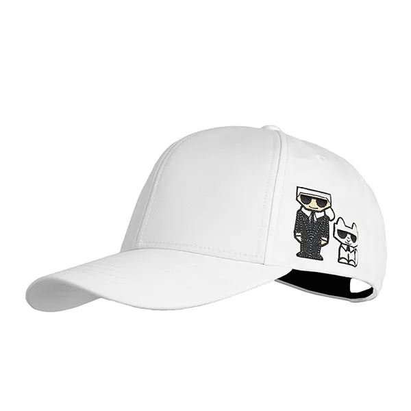 Mũ Karl Lagerfeld Karl & Choupette Baseball Cap L2WH6924 Màu Trắng - Mũ nón - Vua Hàng Hiệu