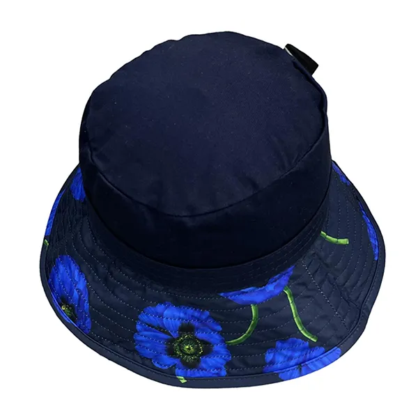 Mũ Kenzo Poppy Flower Bucket Hat Hai Mặt Vòng Đầu 58-59 Màu Xanh Size M