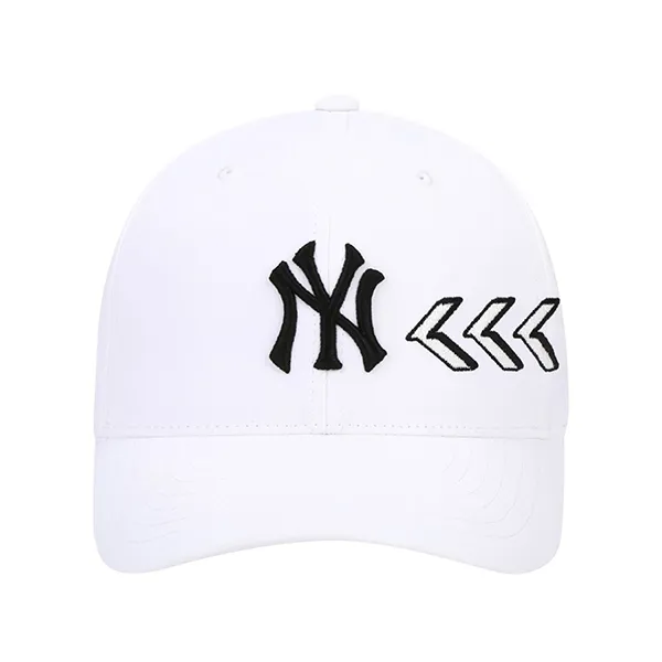 Mũ MLB Logo Structure Ball Cap New York Yankees 32CPCB111-50W Màu Trắng