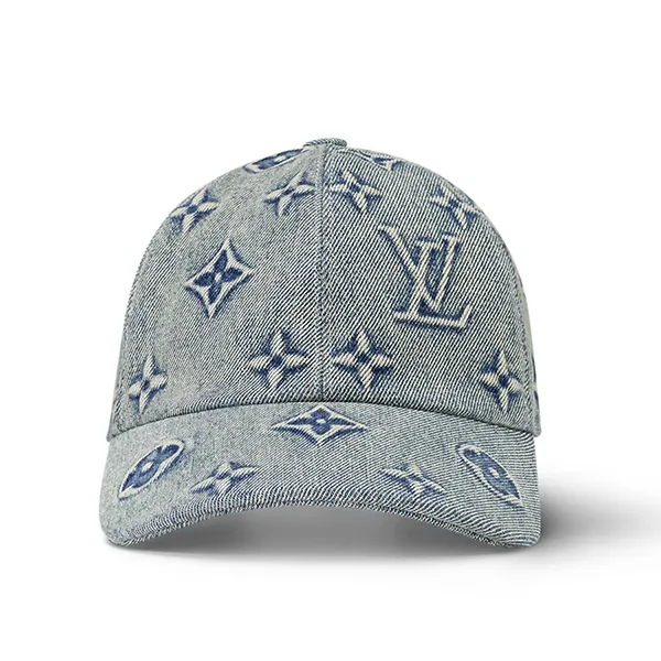 Mũ Nam Louis Vuitton LV Monogram Washed Denim Cap M7156L Màu Xanh Nhạt Size M - Mũ nón - Vua Hàng Hiệu