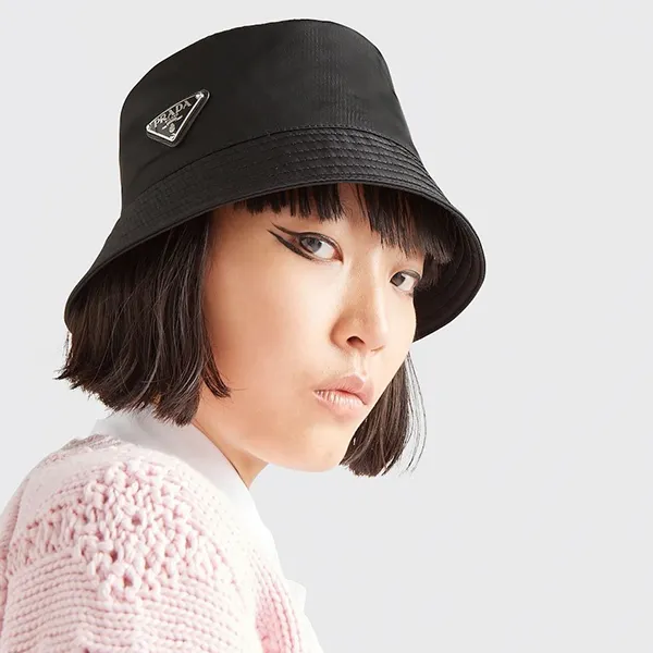 Mũ Prada Re-Nylon Bucket Hat 1HC137 2DMIF 0002 Màu Đen Size S