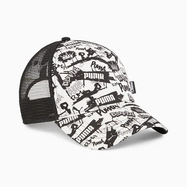 Mũ Puma Academy Printed Trucker Cap 024362 11 Màu Đen Trắng - Mũ nón - Vua Hàng Hiệu