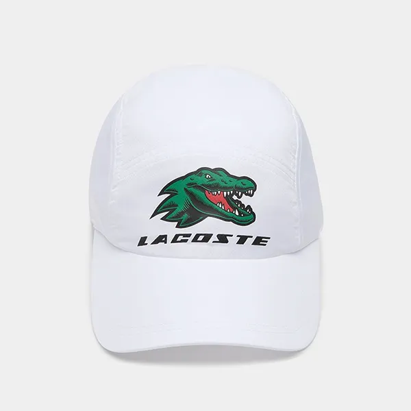 Mũ Unisex Lacoste Sports Exclusive Crocodile Tennis Cap RK1834 Màu Trắng