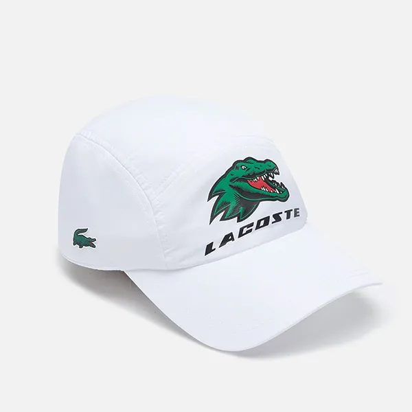 Mũ Unisex Lacoste Sports Exclusive Crocodile Tennis Cap  RK1834 Màu Trắng - 4