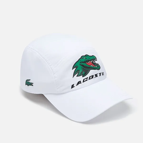 Mũ Unisex Lacoste Sports Exclusive Crocodile Tennis Cap RK1834 Màu Trắng