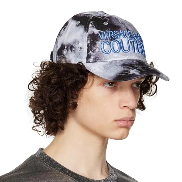 Mũ Versace Jeans Couture 73YAZK12 Màu Đen Họa Tiết