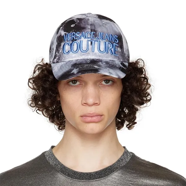 Mũ Versace Jeans Couture 73YAZK12 Màu Đen Họa Tiết
