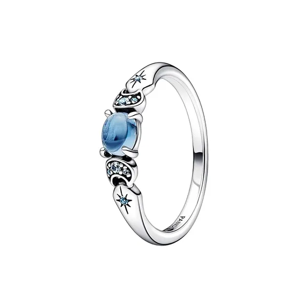 Nhẫn Nữ Pandora Disney Aladdin Princess Jasmine Ring 192344C01 Màu Xanh Blue Size 56 - 1
