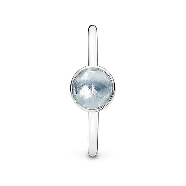 Nhẫn Nữ Pandora March Droplet Ring 191012NAB Màu Xanh Ngọc Size 50