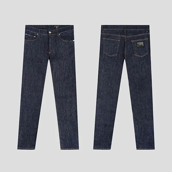 Quần Jeans Nam Dolce & Gabbana D&G Blue Stretch Tag Silver Slim GY07CD G8HA5 S9001 Màu Xanh Đậm Size 48 - Thời trang - Vua Hàng Hiệu