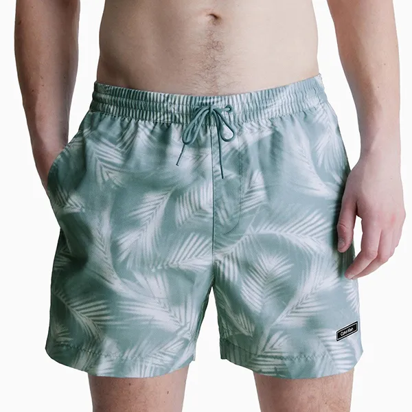 Quần Short Nam Calvin Klein CK Core Solids Printed Swim KM0KM00813 Màu Xanh Nhạt Size L - Thời trang - Vua Hàng Hiệu