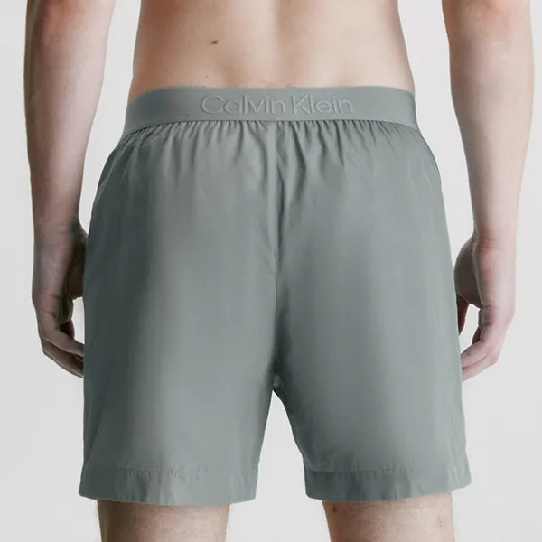 Quần Short Nam Calvin Klein CK Core Tonal Short Length Swim KM0KM00861 Màu Xám Size S