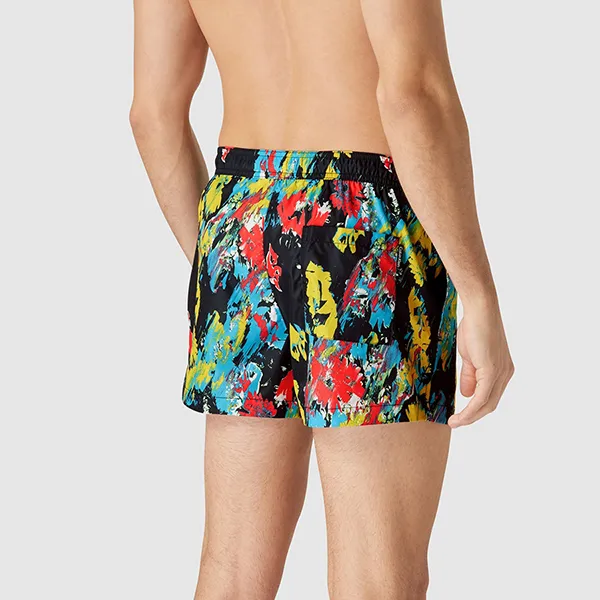 Quần Short Nam Calvin Klein CK Drawstring Print Swim Phối Màu Size M