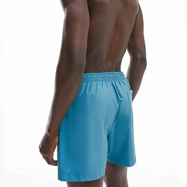 Quần Short Nam Calvin Klein CK Medium Drawstring Swim Shorts Màu Xanh Blue Size M