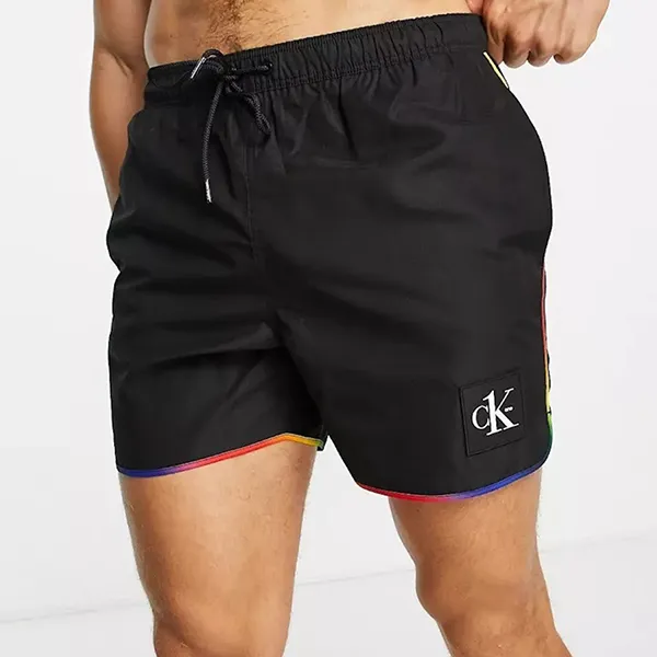 Quần Short Nam Calvin Klein CK One Festival Medium Swim 69990717-001 Màu Đen Size S