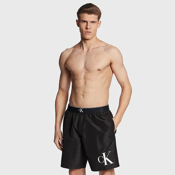 Quần Short Nam Calvin Klein CK Swimming Shorts KM0KM00859 Màu Đen Size S - Thời trang - Vua Hàng Hiệu