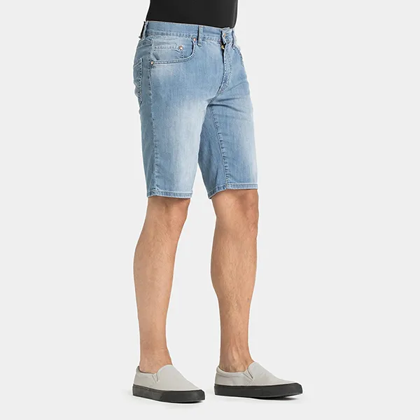 Quần Short Nam Carrera Jeans Lightweight Stretch Denim 721B0941A_510 Màu Xanh Nhạt Size US 31