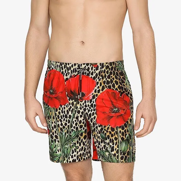 Quần Short Nam Dolce & Gabbana D&G Floral Leopard-Print Swim Shorts M4A13T Phối Màu Size XS - Thời trang - Vua Hàng Hiệu