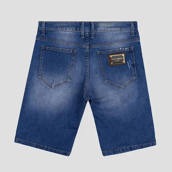 Quần Short Nam Dolce & Gabbana D&G Tag Gold GY4JED G8GV3 Màu Xanh Size 46 - Thời trang - Vua Hàng Hiệu