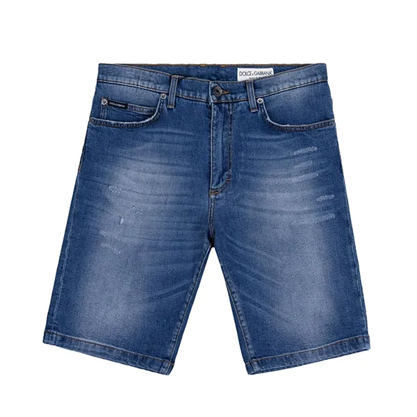 Quần Short Nam Dolce & Gabbana D&G Tag Gold GY4JED G8GV3 Màu Xanh Size 46 - Thời trang - Vua Hàng Hiệu