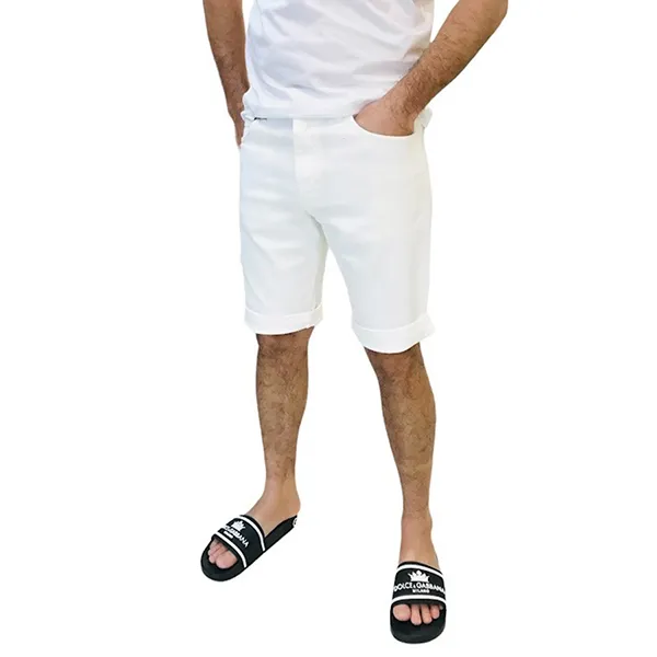 Quần Short Nam Dolce & Gabbana D&G With Tag Silver GY4JED Màu Trắng Size 44 - Thời trang - Vua Hàng Hiệu