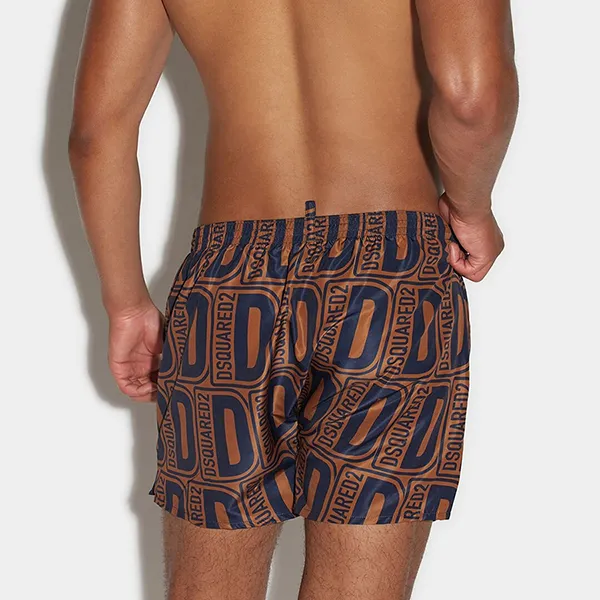 Quần Short Nam Dsquared2 Allover Monogram Boxer Midi D7B544580 Màu Nâu Size 44 - Thời trang - Vua Hàng Hiệu