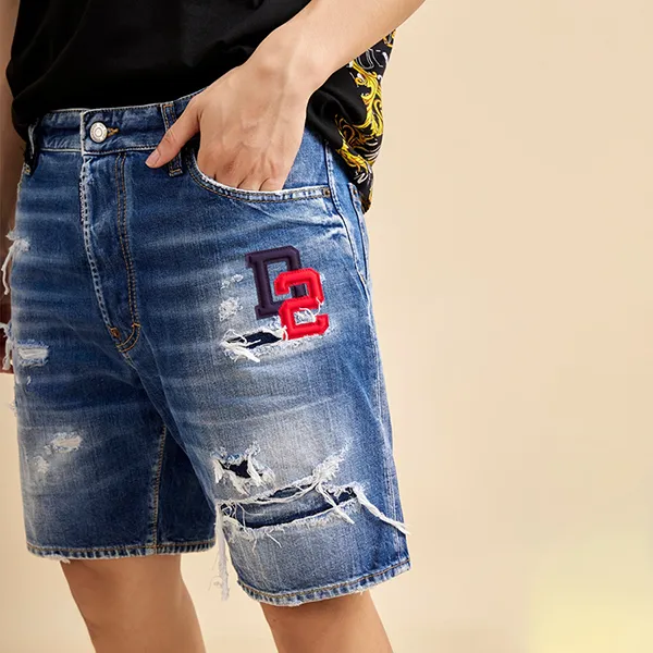 Quần Short Nam Dsquared2 D2 Logo Embroidered S74MU0819 Màu Xanh Size 48 - Thời trang - Vua Hàng Hiệu
