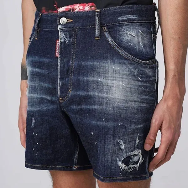 Quần Short Nam Dsquared2 Denim S74MU0772 Màu Xanh Đậm Size 50 - Thời trang - Vua Hàng Hiệu