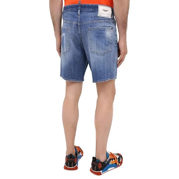 Quần Short Nam Dsquared2 S74MU0607 Màu Xanh Denim Size 50 - Thời trang - Vua Hàng Hiệu