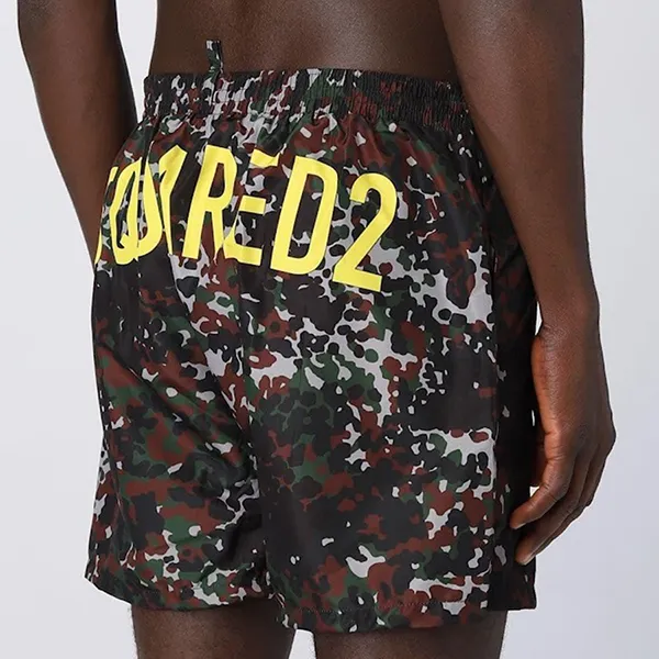 Quần Short Nam Dsquared2 Swimming D7B544607 Màu Nâu/Xanh Size 48 - Thời trang - Vua Hàng Hiệu