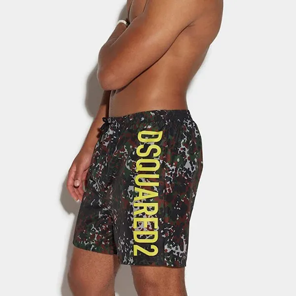 Quần Short Nam Dsquared2 Swimming D7BM14670 Màu Nâu/Xanh Size 46 - Thời trang - Vua Hàng Hiệu